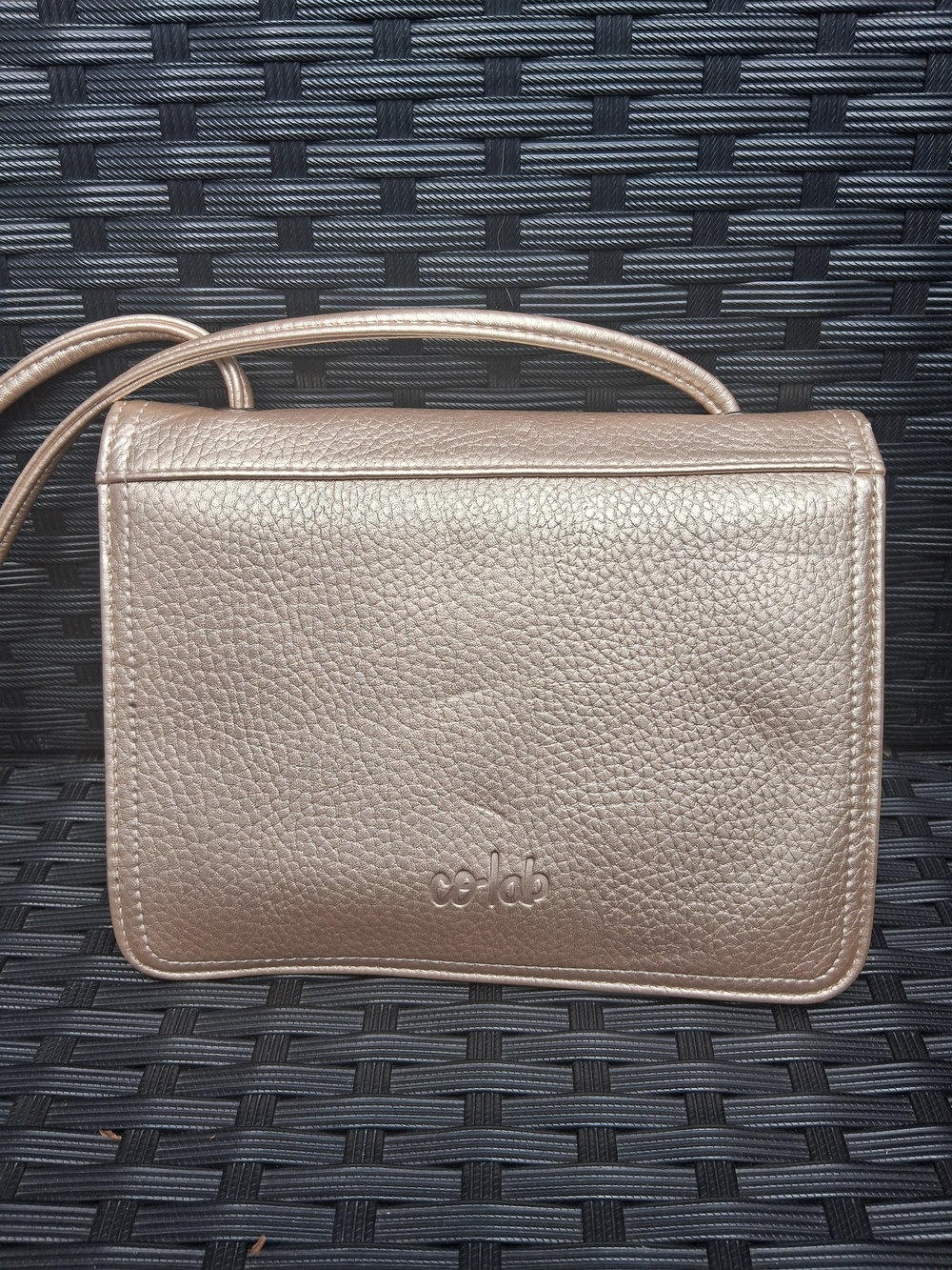 CO-LAB Metallic Rose Gold  Crossbody Bag